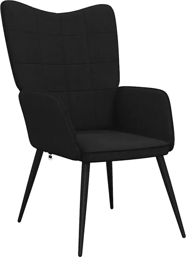 Czarny fotel do salonu K2-P91