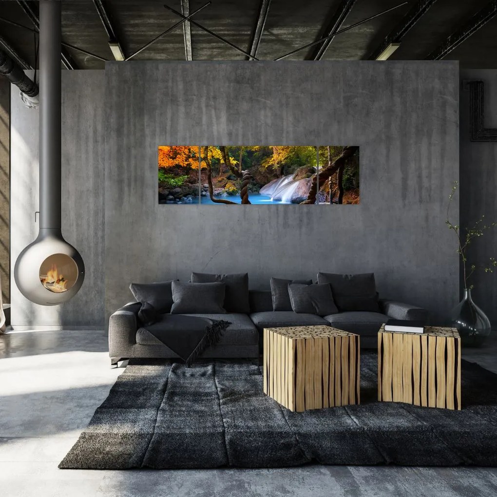 Obraz - Wodospady w Azji (170x50 cm)