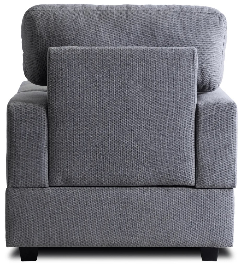 Fotel Wypoczynkowy Sofa NEO Szary Tapicerowany Nowoczesny
