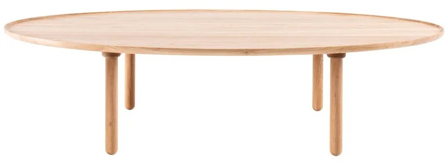 Naturalny stolik z drewna dębowego 80x150 cm Mu – Gazzda