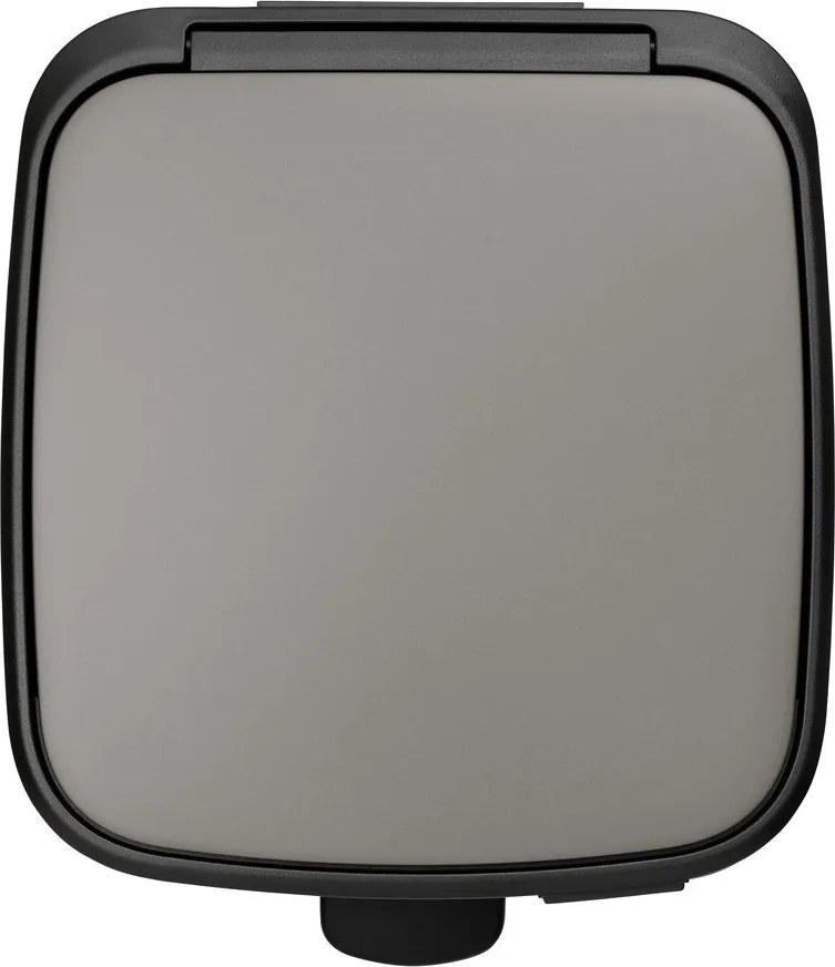 Szary stalowy kosz na śmieci z pedałem 30 l Bo – Brabantia