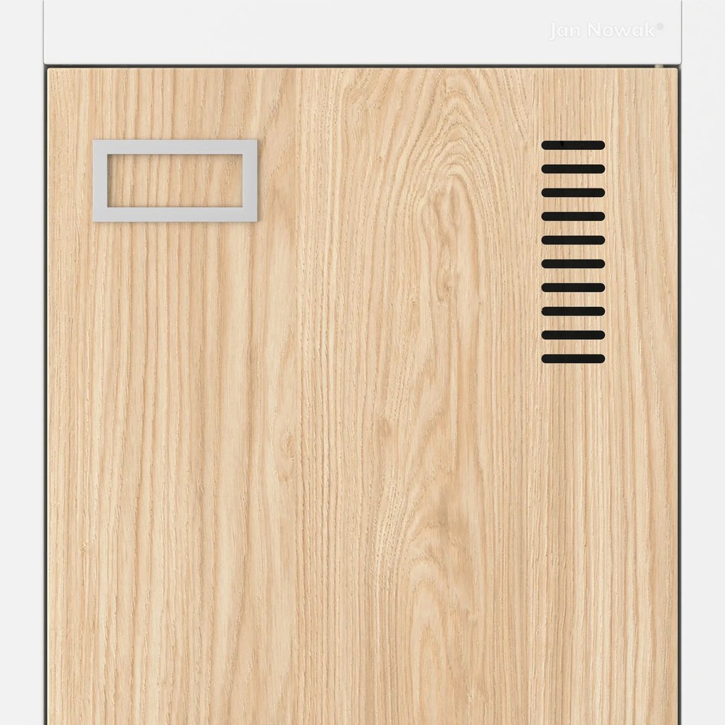 Szafa socjalna czterokomorowa Eco Design Kacper 80x50x180 cm biały/dąb sonoma