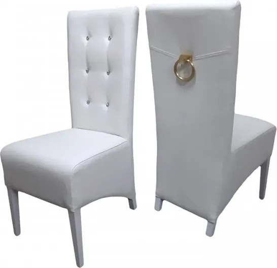 Krzesło nowoczesne do jadalni pikowane oparcie wygodne siedzisko