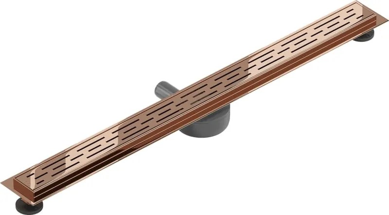 Mexen Flat 360° M01 odpływ liniowy obrotowy 80 cm, różowe złoto - 1620080-40