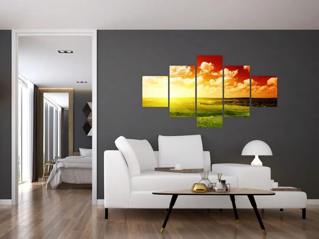 Obraz letniej łąki (125x70 cm)