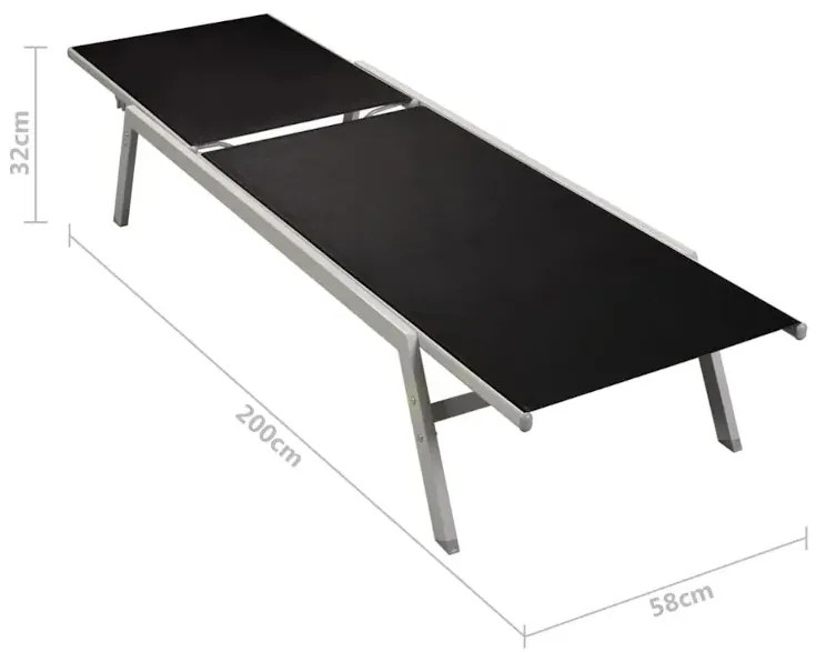 Zestaw dwóch leżaków ze stolikiem E4-F07