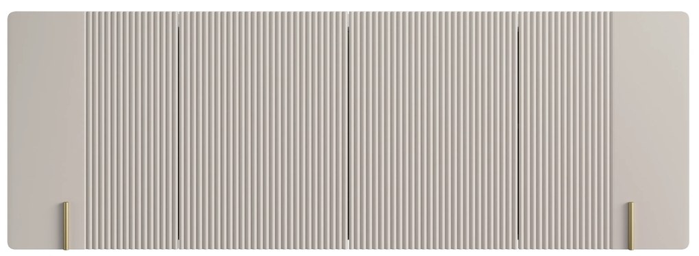 Komoda Malmi 200 cm wisząca - kaszmir / crema bianca / złoty