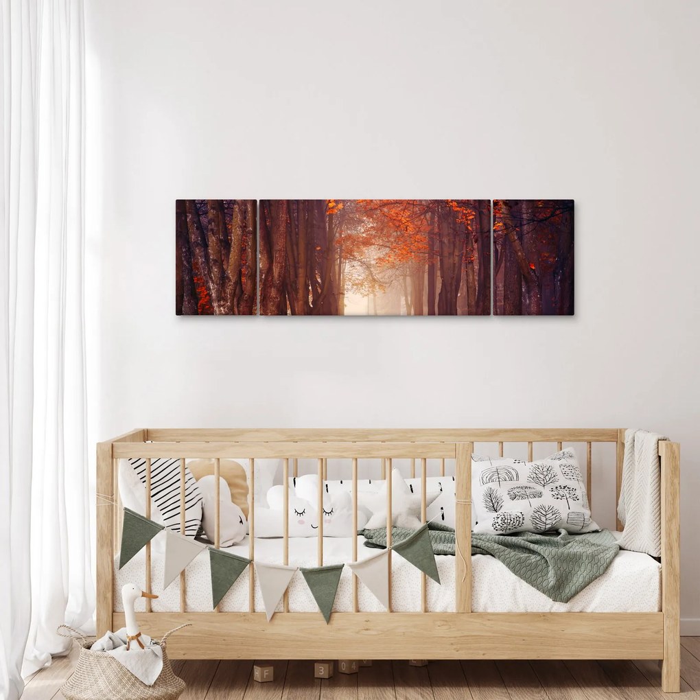 Obraz - Jesienny las (170x50 cm)