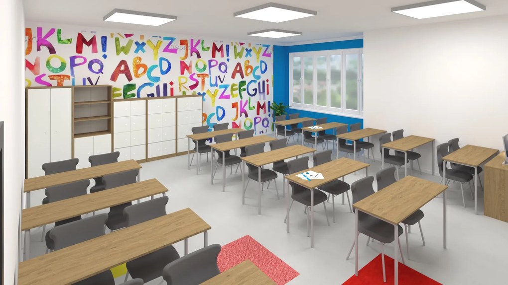 Krzesło szkolne do sali lekcyjnej Classic rozmiar 4-6