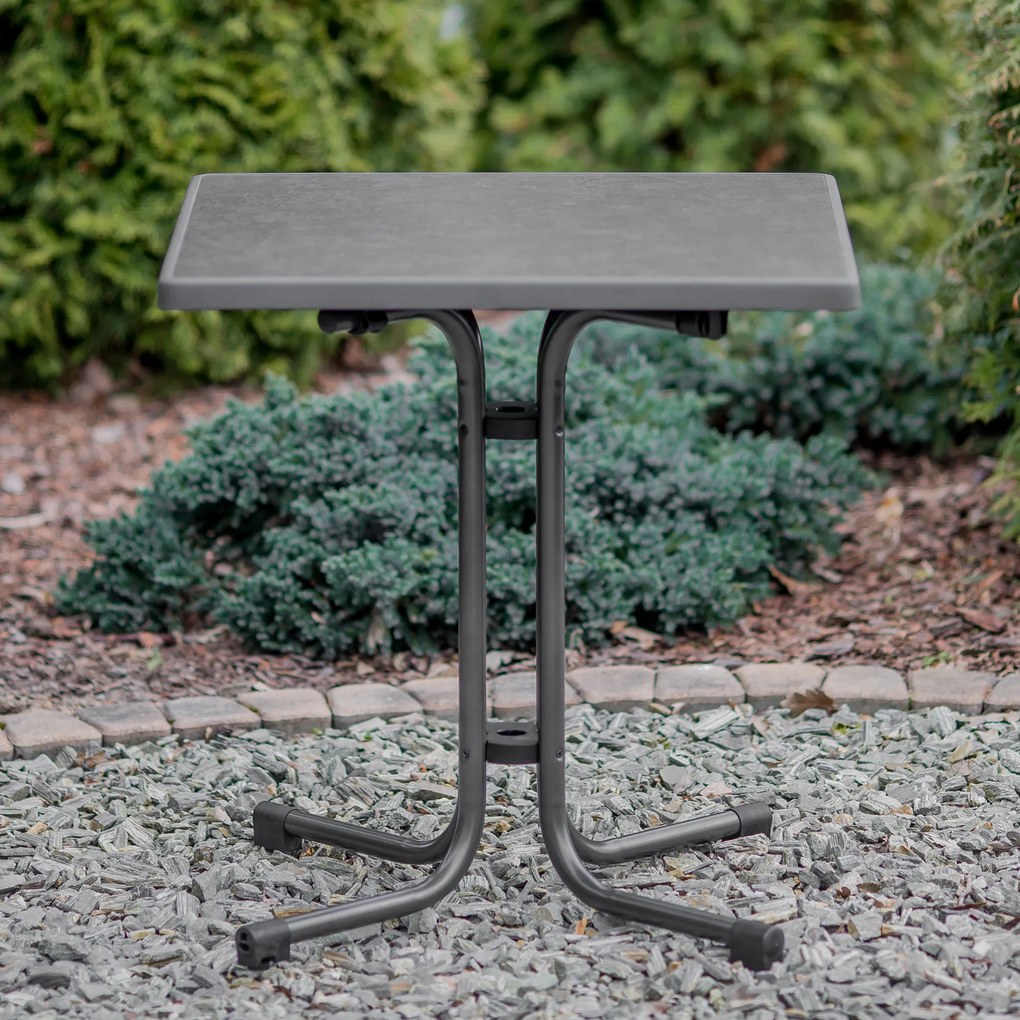 Stół ogrodowy Dine & Relax 70 x 70 cm pizarra PATIO