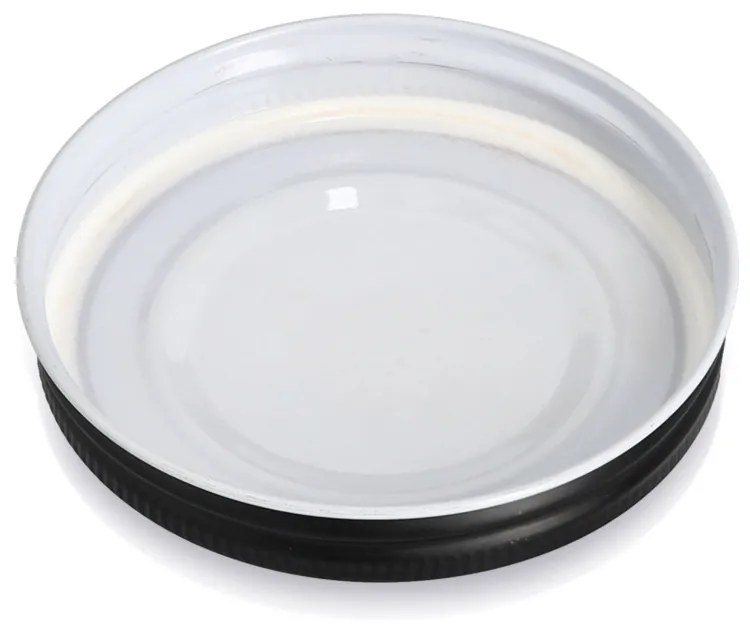 Słoik z metalową pokrywką KITCHEN ESSENTIALS, ryflowane szkło