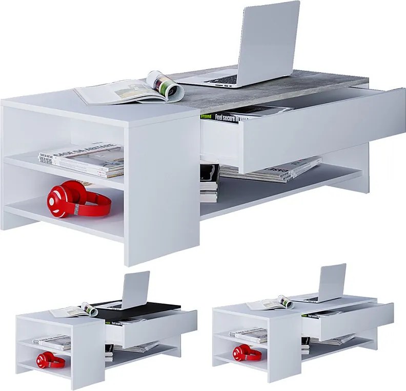 Sofatic stolik kawowy szuflada Tindus