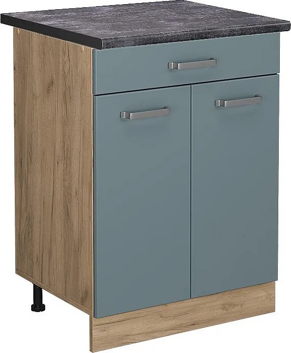 Szafka dolna do kuchni niebiesko-szary 60x60x81.6 r-line