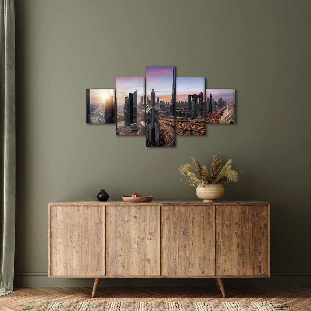 Obraz - Panorama Dubaju (125x70 cm)