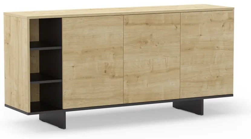 Niska komoda w dekorze dębu 170x80 cm Cequoia – Marckeric