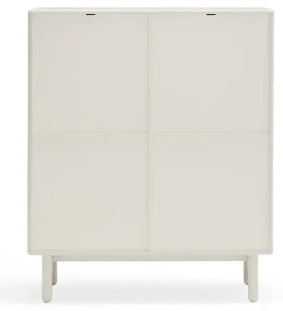 Biała komoda 100x120x40 cm Corvo – Teulat