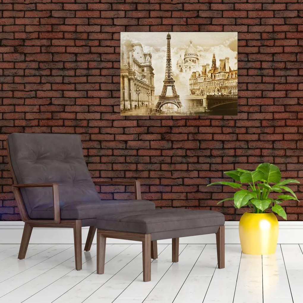 Obraz - Zabytki Paryża (70x50 cm)