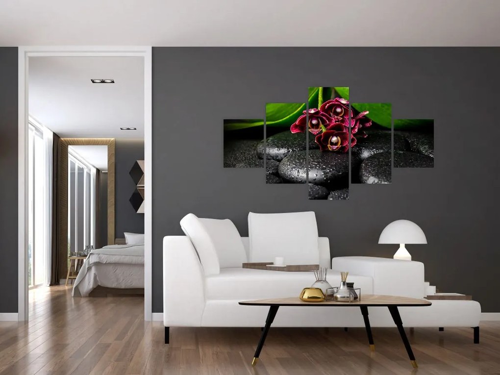 Obraz - Kamienie lawy (125x70 cm)