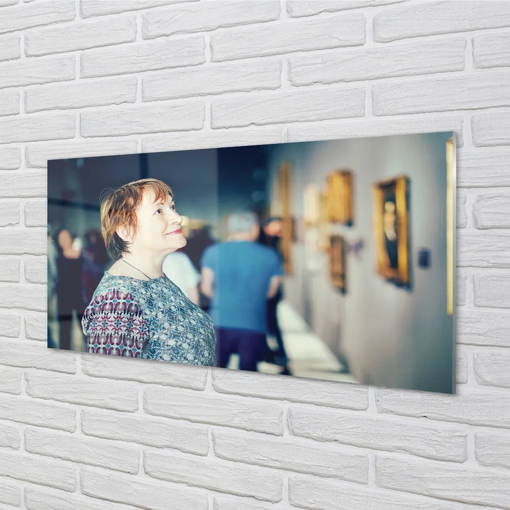 Szklany Panel Grupa Ludzi