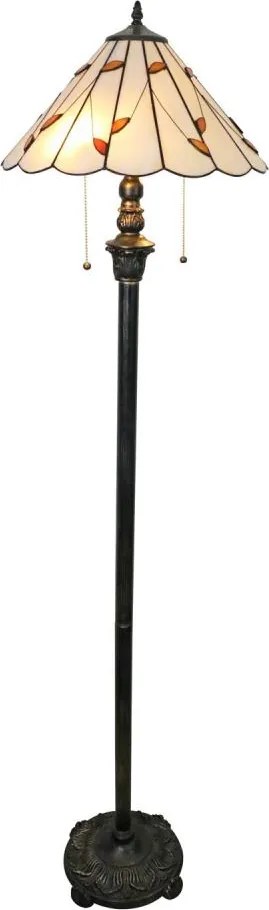 Brilagi - witrażowa lampa stojąca Tiffany FOLIA 2xE27/60W/230V