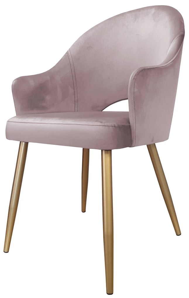 Krzesło obrotowe Velvet podstawa złota MG55