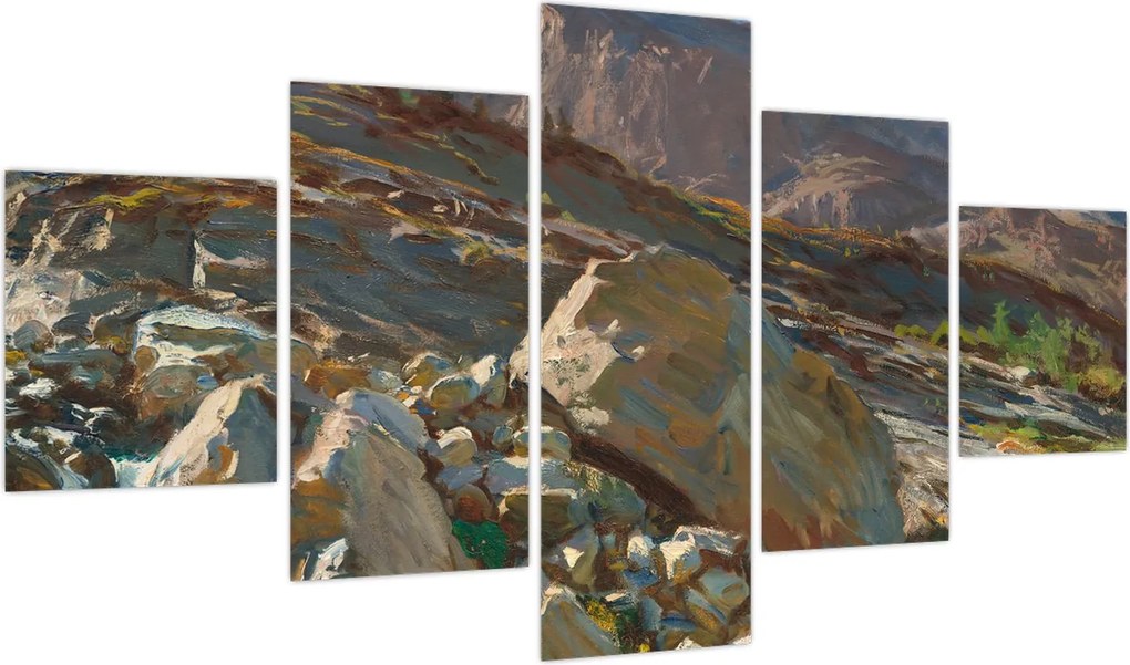 Obraz - John Singer Sargent, Simplon Pass, reprodukcje (125x70 cm)