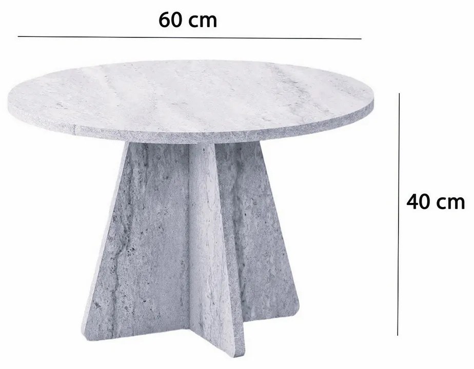 Stolik konferencyjny Mushroom Sapphire Oak