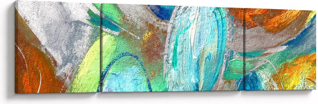Obraz - Kolorowa abstrakcja (170x50 cm)