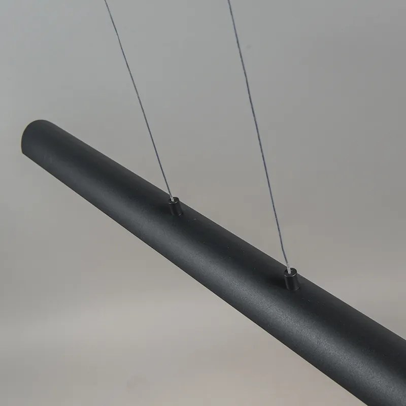 Lampa wisząca czarna ze złotym wnętrzem, w tym LED - Balo 4