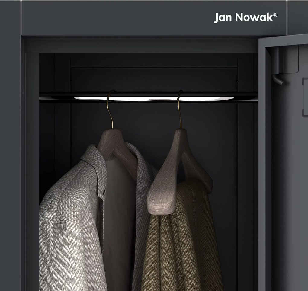 Szafka socjalna ubraniowa BHP antracytowa IGOR 1 Plus 316,5 x 1850 x 450 mm