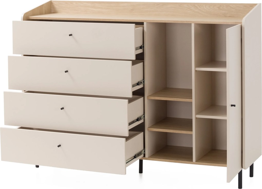 Komoda VETTA 155 cm do Salonu Sypialni Odcienie beżu