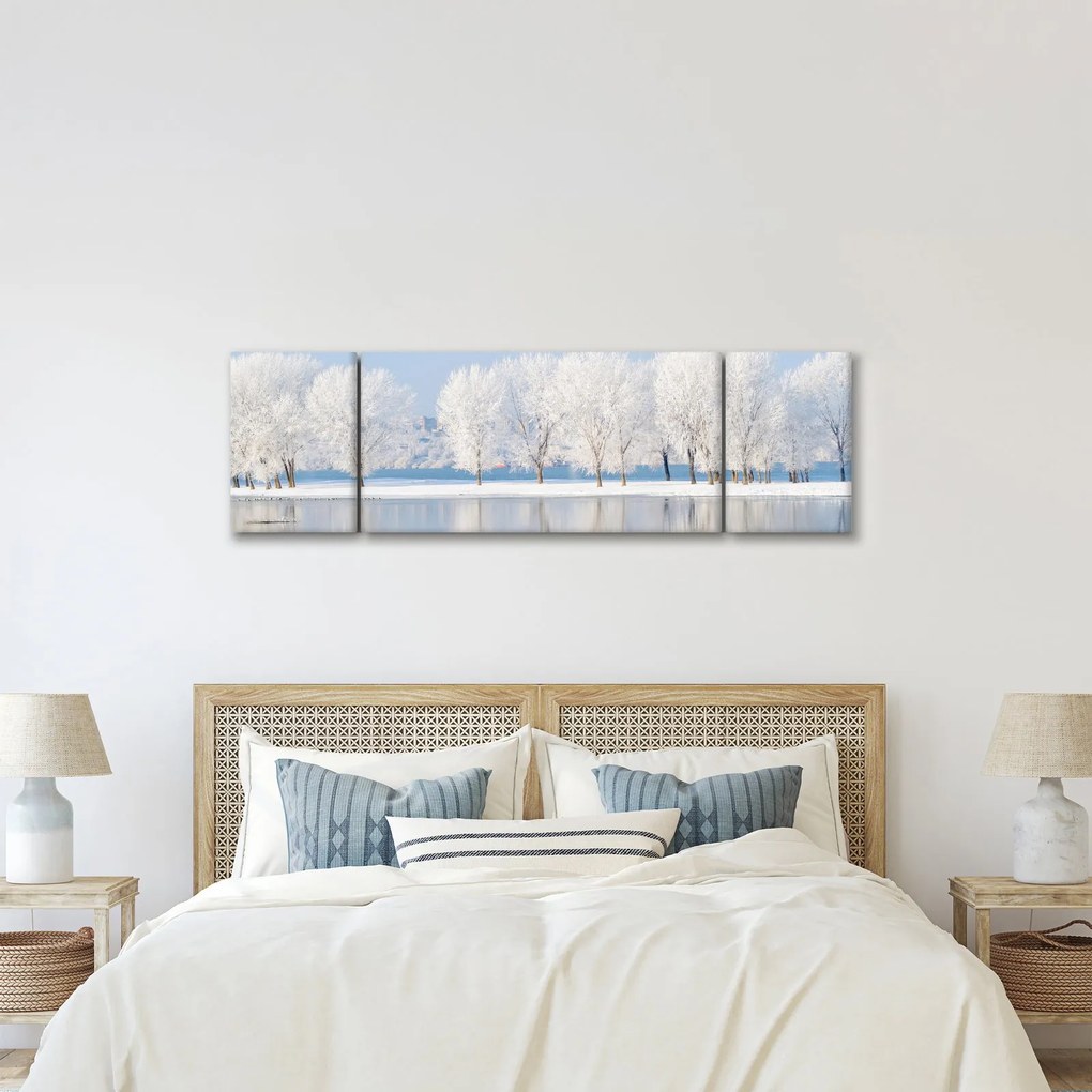 Obraz zimowego krajobrazu (170x50 cm)