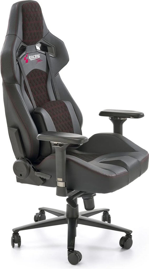 Czarny fotel do gamingu Baldur Halmar