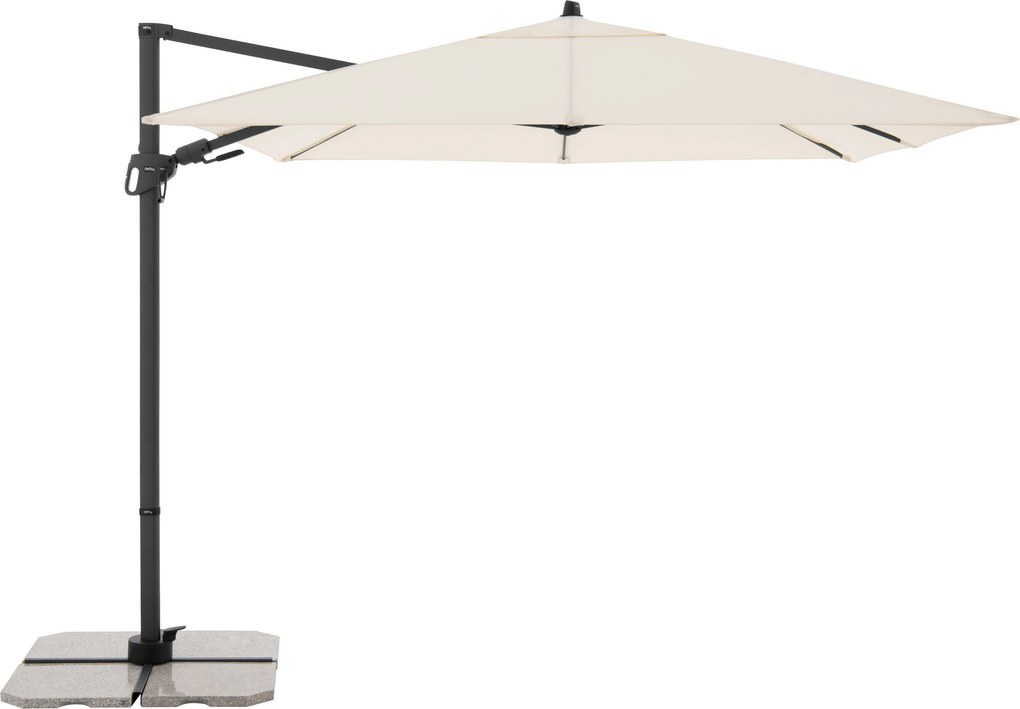 DERBY DX 280 x 280 cm – parasol ogrodowy z boczną nogą - Towar z drobną wadą (S332)