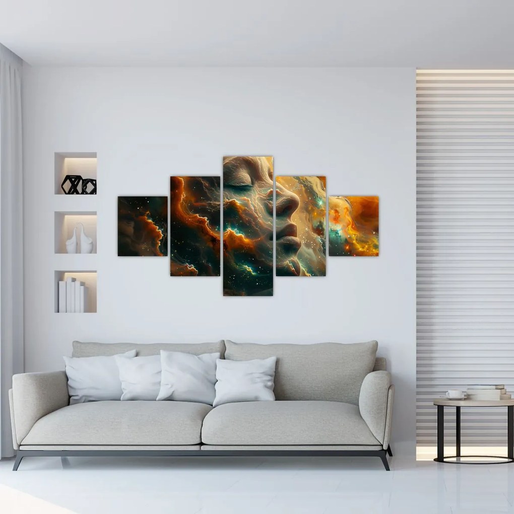 Obraz - Twarz w kosmosie (125x70 cm)