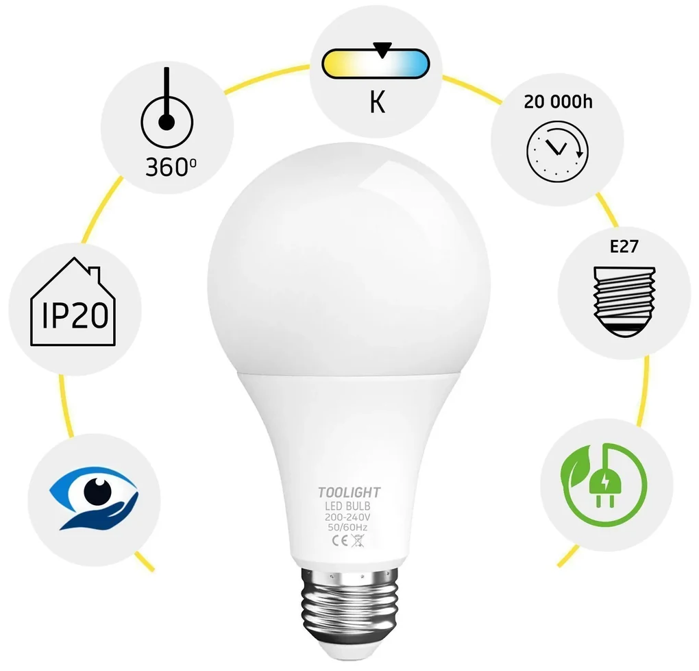 Żarówka LED Zimna E-27 18W RSL034