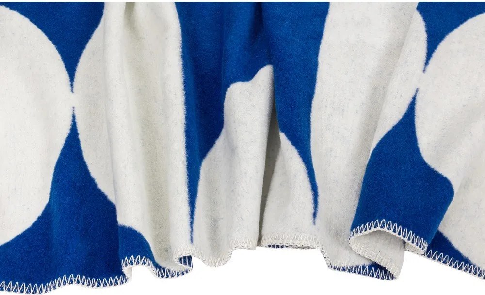 Niebiesko-kremowy koc 150x200 cm Tul – noo.ma