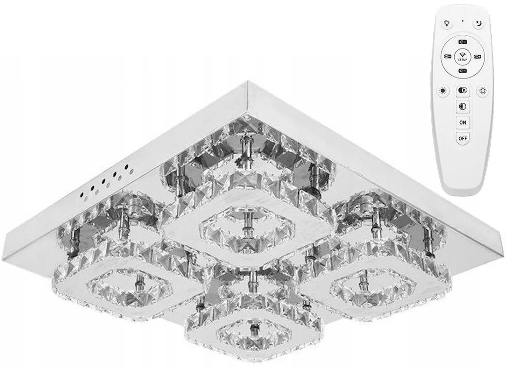 LAMPA KRYSZTAŁOWA PLAFON APP401-C