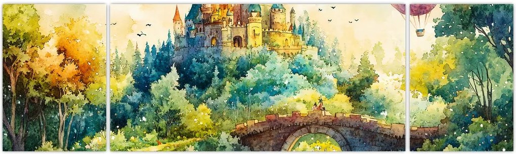 Obraz - Baśniowy zamek (170x50 cm)