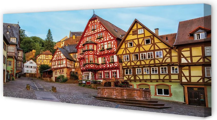 Zdjęcie na płótnie Malownicze Stare Miasto w Bawarii