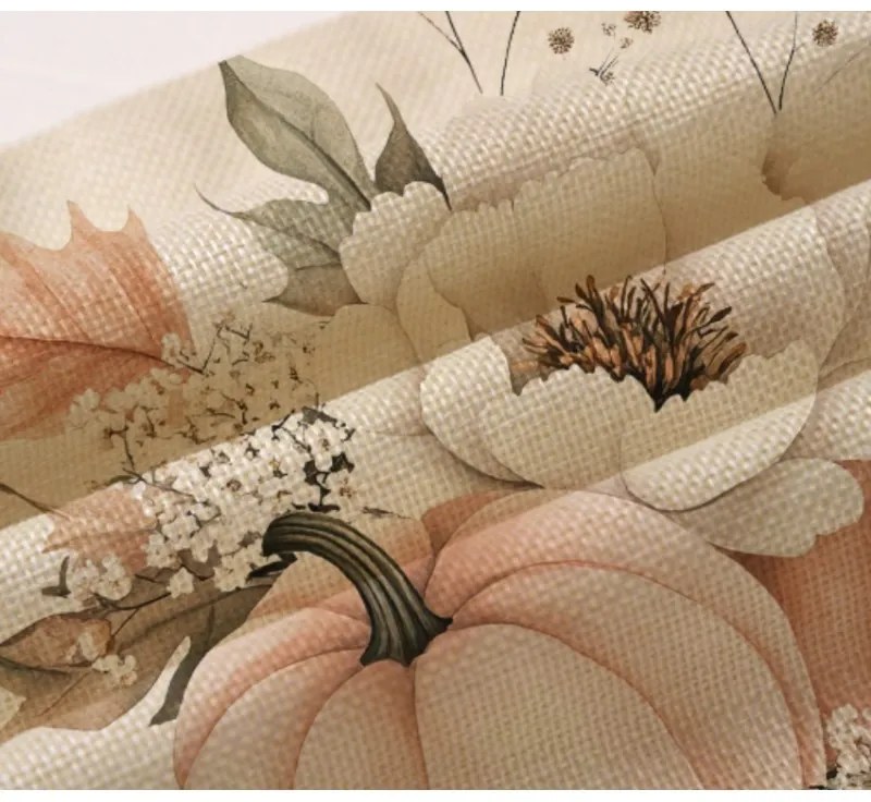 Poszewka na poduszkę AUTUMN CALL 45x45 cm, kremowy