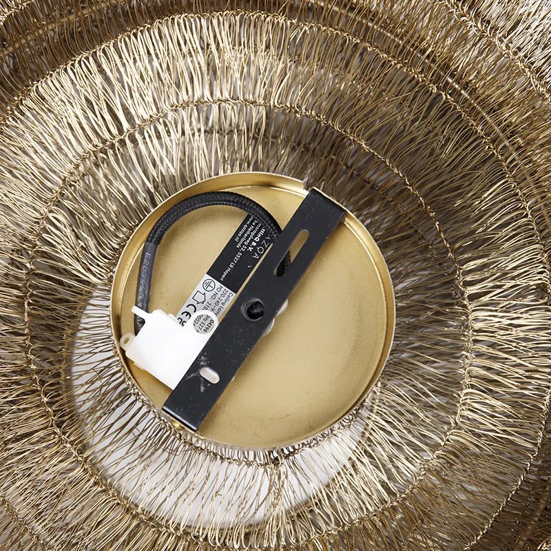 Orientalna lampa sufitowa złota 45 cm - Vadi