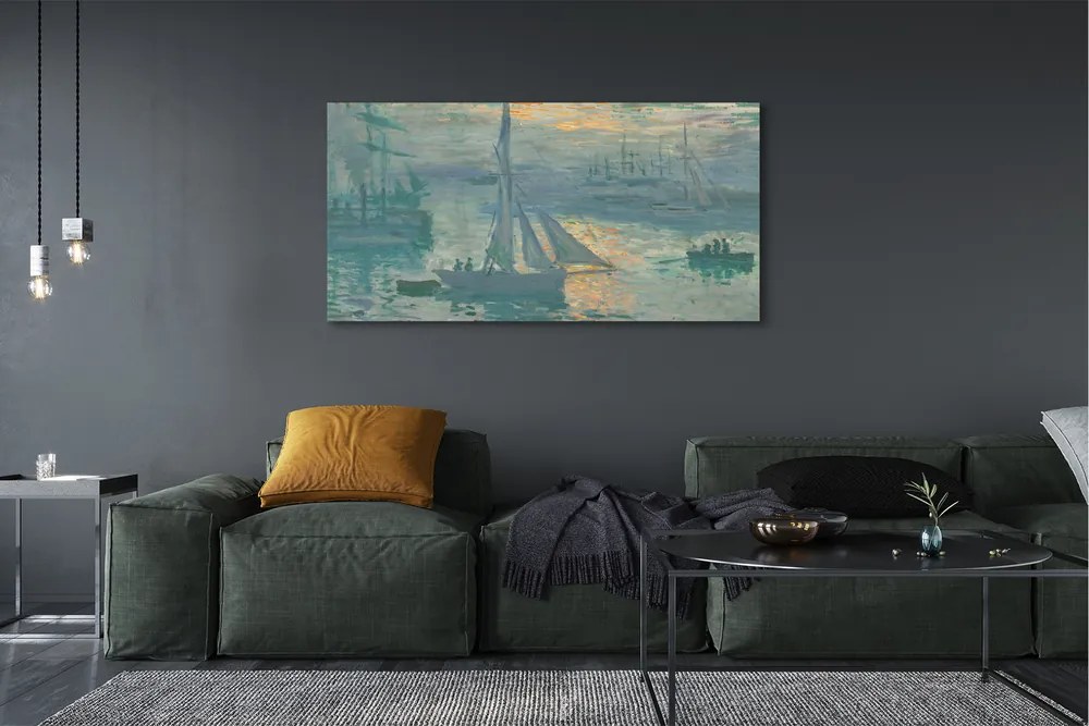 Zdjęcie na płótnie Wschód słońca - Claude Monet