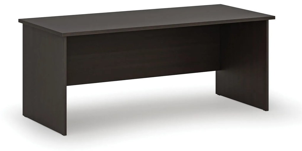 Biurko proste PRIMO WOOD, 1800 x 800 mm, wenge