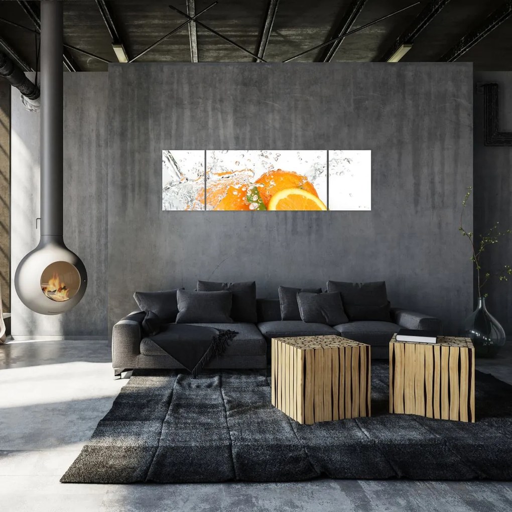 Obraz - Soczyste pomarańcze (170x50 cm)