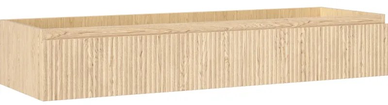 Mexen Rivel szafka łazienkowa podumywalkowa 140 cm, 1 szuflada, ryflowana , dąb - 91A20-14023-1-BF81