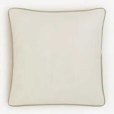 Kwadratowa Poduszka 45x45 Cm Z Bawełny Cianan Biała - Sklum