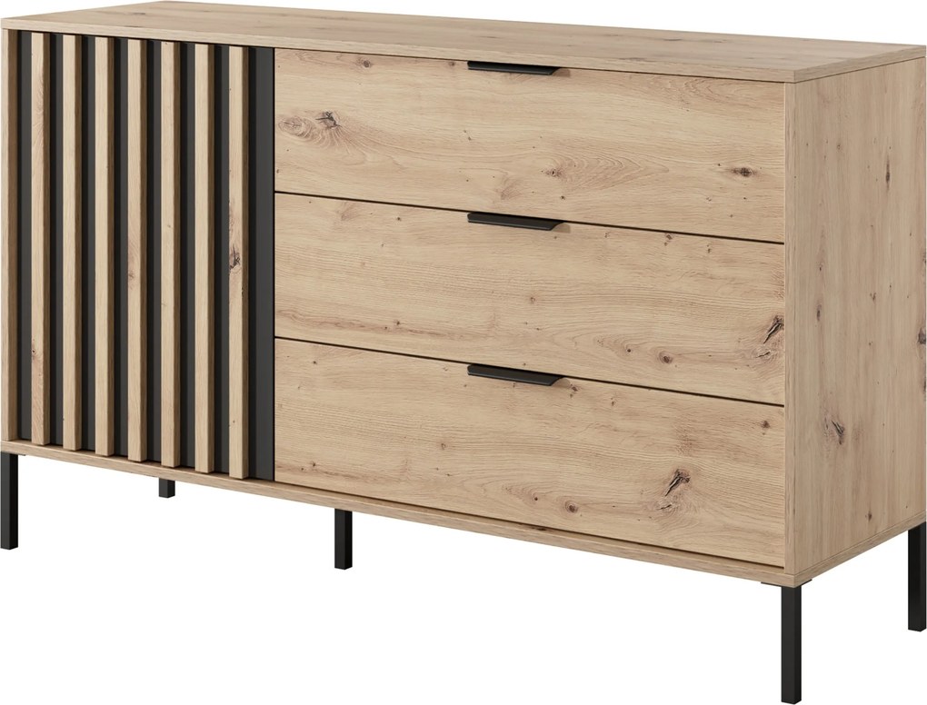 Komoda TALLINO 137 cm do Salonu Sypialni Dąb artisan