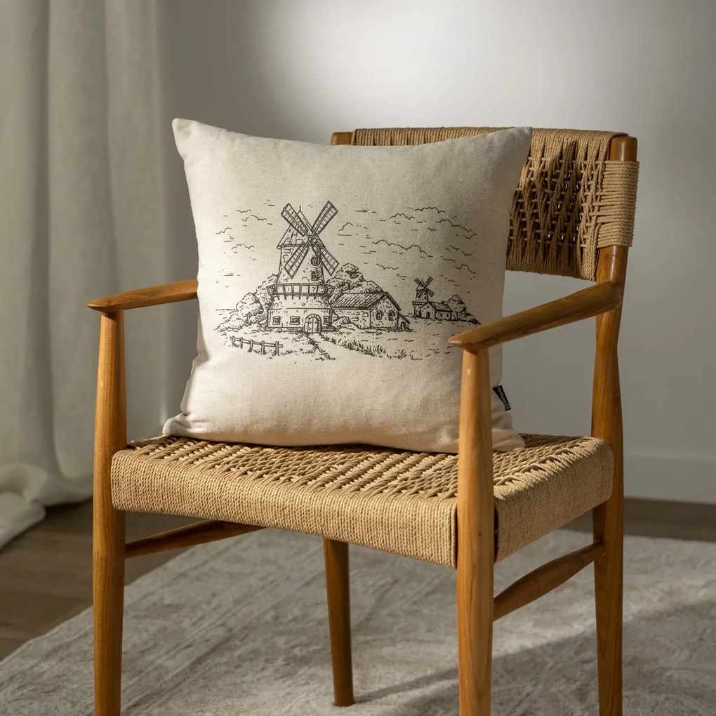 Poszewka na poduszkę Countryside Windmill 45x45 cm