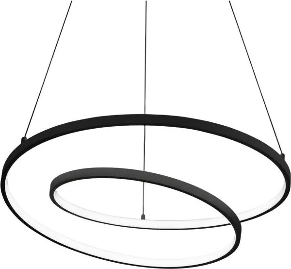 Ideal Lux - ściemnialna lampa wisząca LED na lince OZ LED/48W/230V śr. 60 cm CRI 90 czarna